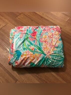 Lilly Pulitzer Pottery Barn Teen Orchid Via Flora Cotton Duvet Cover Full Queen